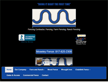 Tablet Screenshot of moseleyfence.com
